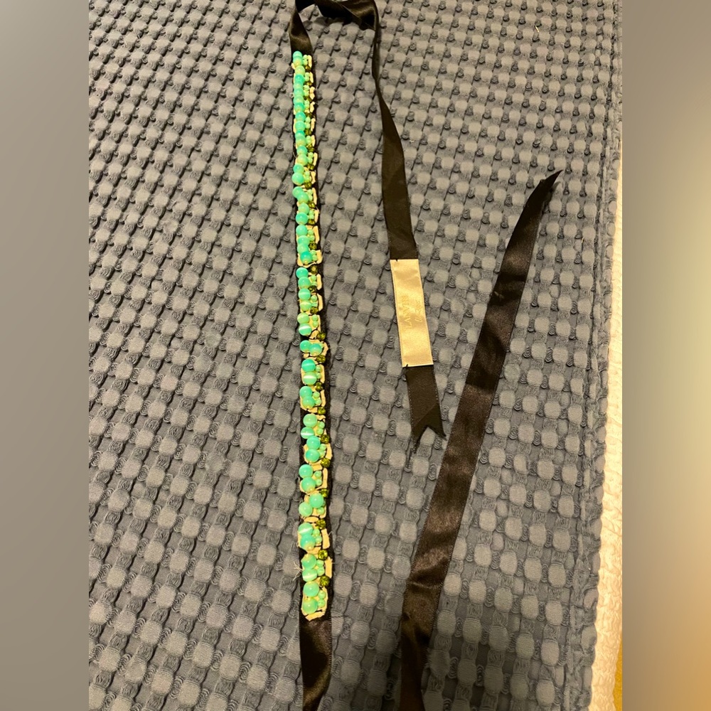 Lanvin Beaded Satin Ribbon Belt from Barneys NY